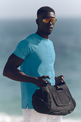 ALO Vapor Crewneck Short Sleeve - Blue Breeze