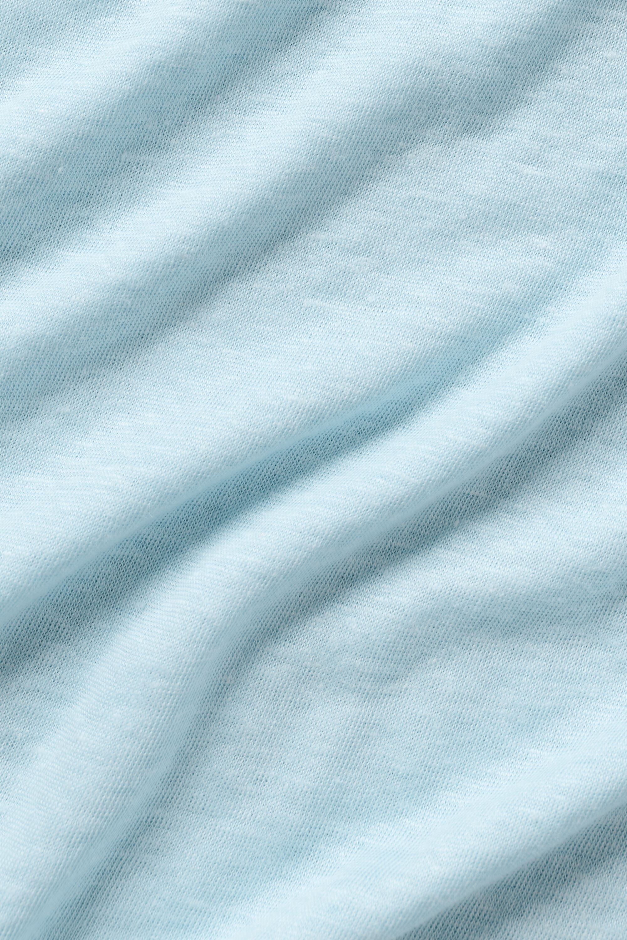 Linen Jersey Coastal Short Sleeve Tee - Seaside Blue