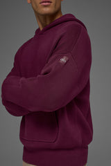 Scholar Hooded Sweater - Burgundy