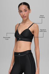 Airlift Love Language Bra - Black